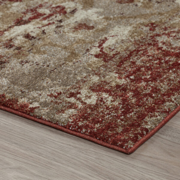 5' x 8' Red and Beige Oriental Area Rug