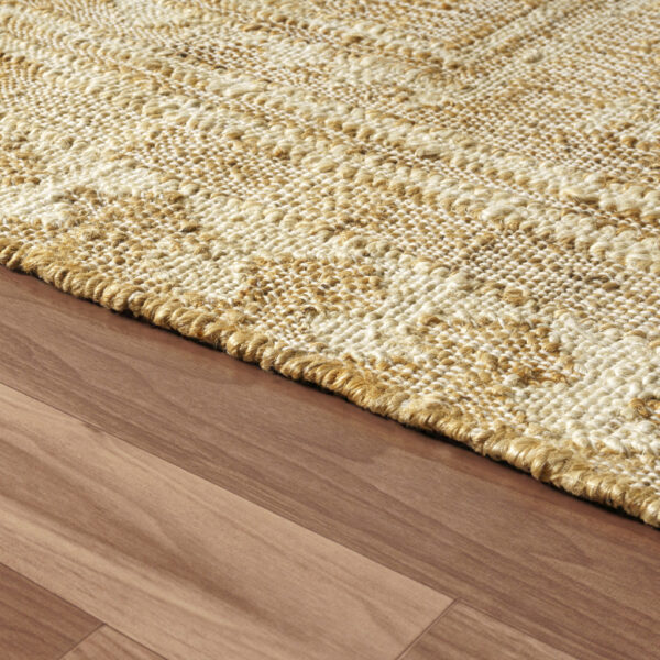 5' x 8' Brown Medallion Hand Woven Area Rug