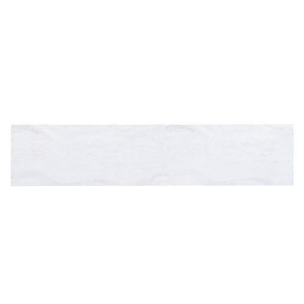 56" White and Black Faux Marble Frame Console Table Two Shelves
