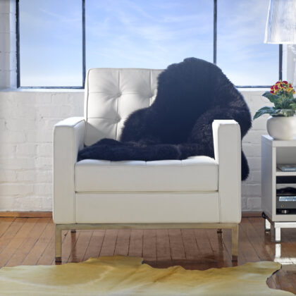 72" X 84" Yellow Cowhide - Rug