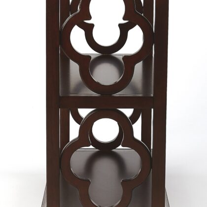 27" Dark Brown Two Tier Standard Bookcase