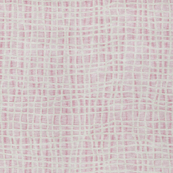8' X 10' Pink And Ivory Striped Washable Indoor Outdoor Area Rug