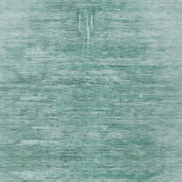 8' X 10' Aqua And Teal Blue Abstract Washable Indoor Outdoor Area Rug