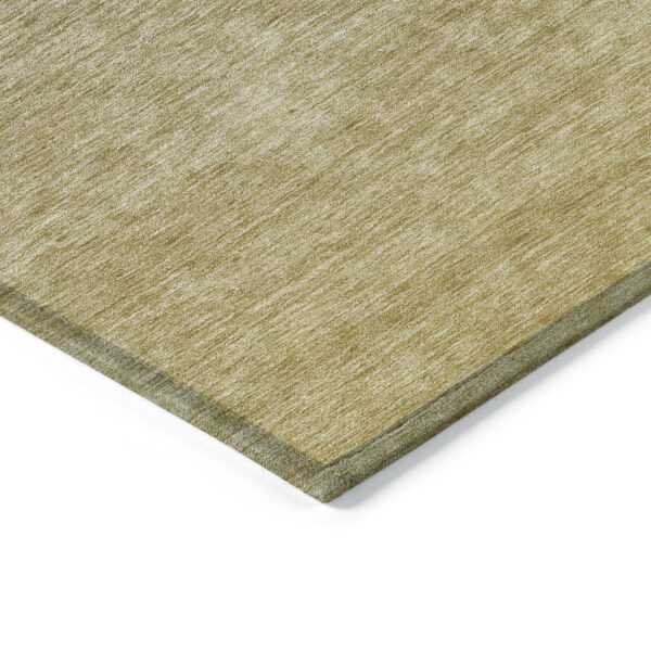 8' X 10' Gold Beige And Taupe Ombre Washable Indoor Outdoor Area Rug