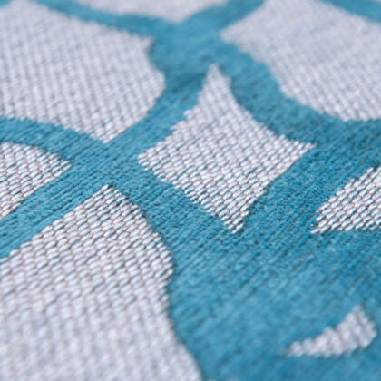 7' x 9' Blue and Gray Abstract Non Skid Area Rug