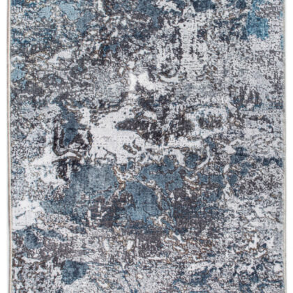 5’ x 8’ Gray Blue Abstract Galaxy Area Rug