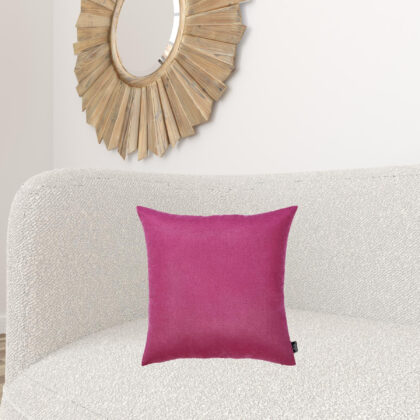 Set Of 2 Pink Brushed Twill Decorative Throw Pillow Covers