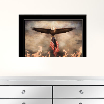 Blaze Of Glory 2 Black Framed Print Wall Art