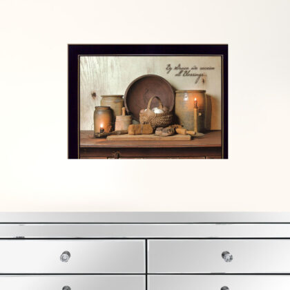 By Grace 1 Black Framed Print Wall Art