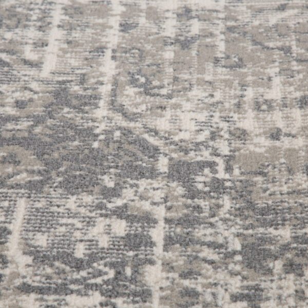 9' x 12' Gray Medallion Power Loom Area Rug