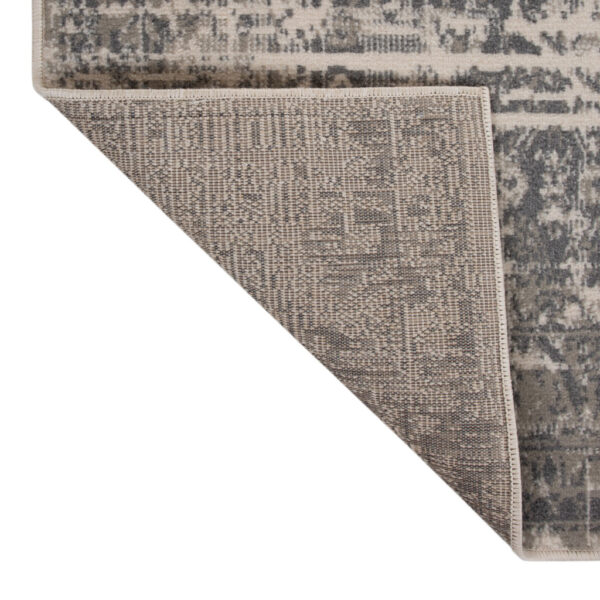 9' x 12' Gray Medallion Power Loom Area Rug