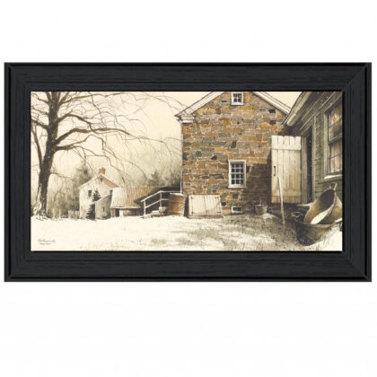 Back Door Black Framed Print Wall Art
