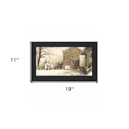 Back Door Black Framed Print Wall Art