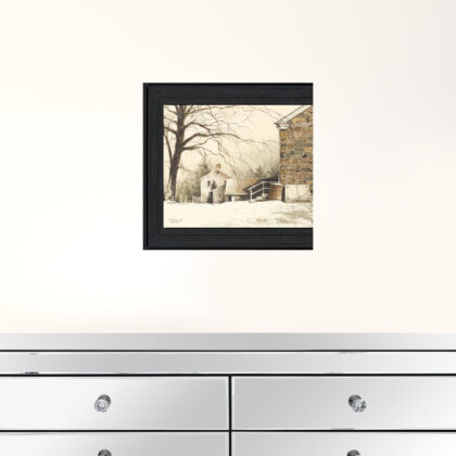 Back Door Black Framed Print Wall Art
