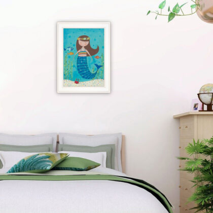 Under The Sea 3 White Framed Print Wall Art