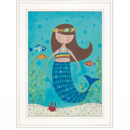 Under The Sea 3 White Framed Print Wall Art