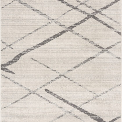 6' X 9' Gray Geometric Dhurrie Area Rug