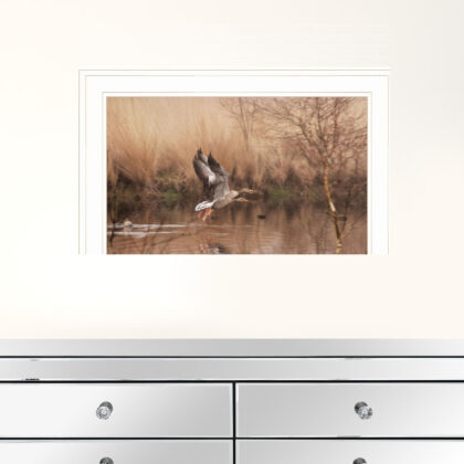 Fly Away 4 White Framed Print Wall Art