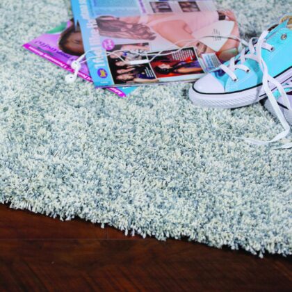 5'X7' Slate Heather Indoor Shag Rug