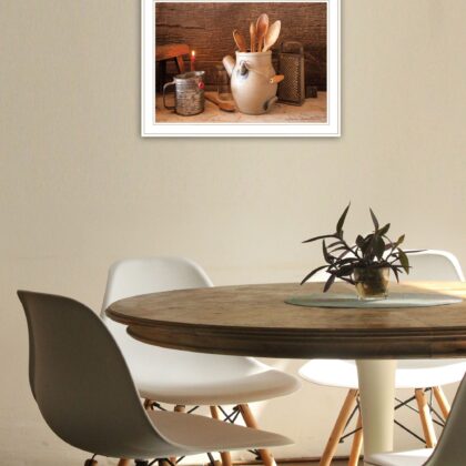 Grandmas Kitchen Tools 2 White Framed Print Kitchen Wall Art
