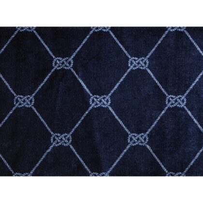 2' x 3' Navy Nautical Knots Washable Floor Mat