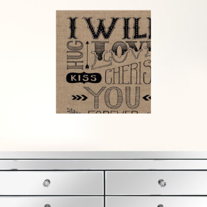 Set Of Two Hugs Or Forever 1 White Framed Print Wall Art