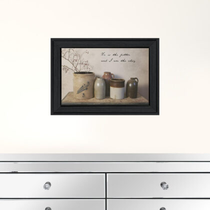 He Is The Potter 2 Black Framed Print Wall Art