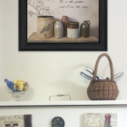 He Is The Potter 2 Black Framed Print Wall Art