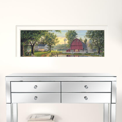 The Road Home 13 White Framed Print Wall Art