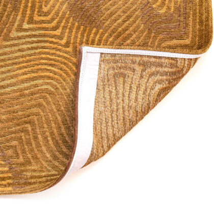 7' x 9' Yellow Abstract Non Skid Area Rug