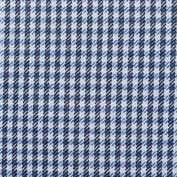 Set Of Two 18" X 18" Black And Blue Polyester Houndstooth Zippered Pillow