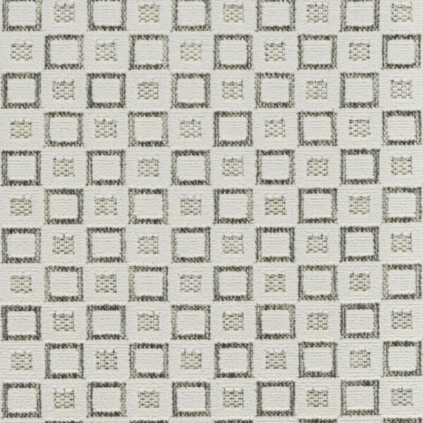 3' X 5' Cream and Beige Geometric Distressed Indoor Outdoor Area Rug