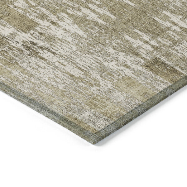 8' X 10' Beige Ivory And Tan Moroccan Washable Indoor Outdoor Area Rug
