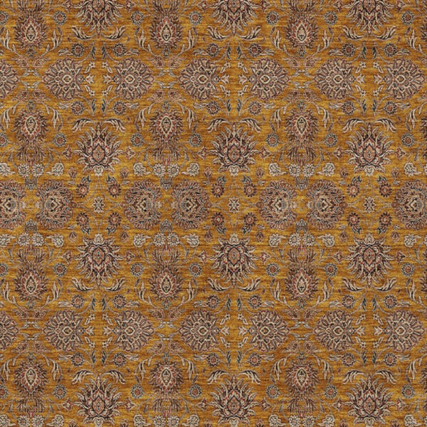 3' X 5' Copper Beige And Taupe Floral Washable Indoor Outdoor Area Rug