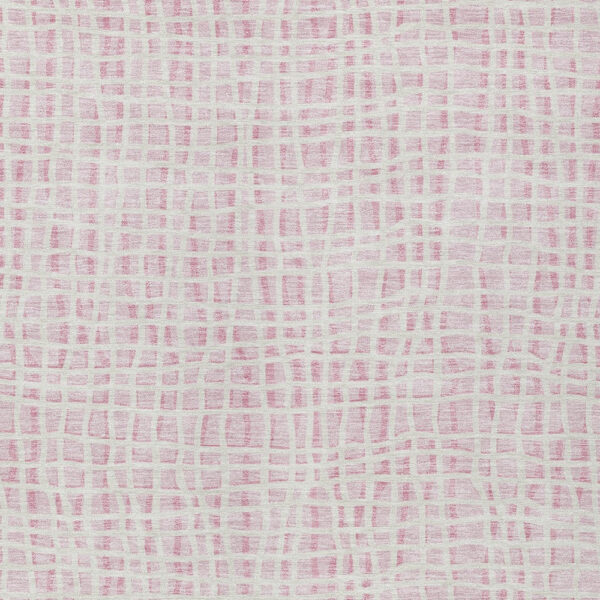 3' X 5' Pink And Ivory Striped Washable Indoor Outdoor Area Rug