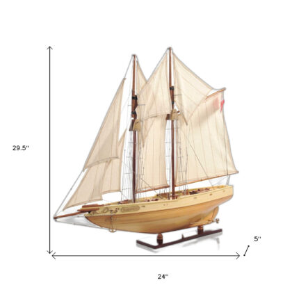 Bluenose Model In Light Brown Finish