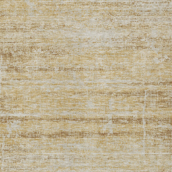 10' X 14' Gold Beige And Wheat Abstract Washable Indoor Outdoor Area Rug