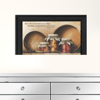 Blessings And Prosperity 1 Black Framed Print Wall Art