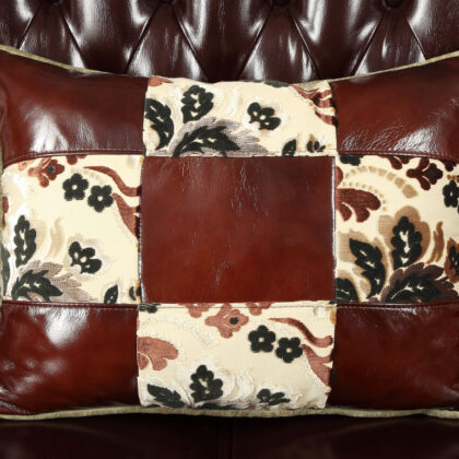 50" Espresso Faux Leather Tufted Wingback Chair