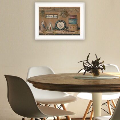 Treasures On The Shelf II 2 White Framed Print Wall Art