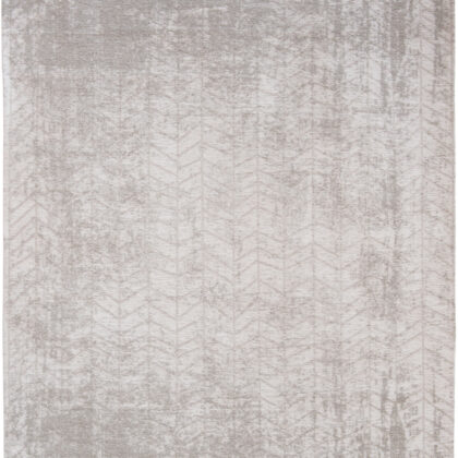 3' X 5' Gray and White Chevron Non Skid Area Rug