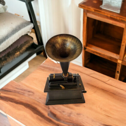 c1901 Edison Standard Phonograph Replica Sculpture
