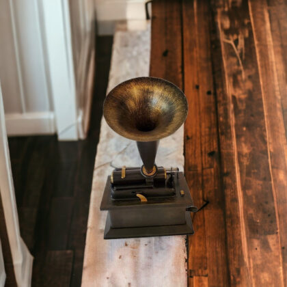 c1901 Edison Standard Phonograph Replica Sculpture