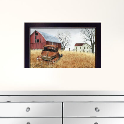 Granddads Old Truck 5 Black Framed Print Wall Art