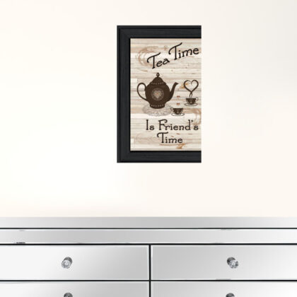 Tea Time 2 Black Framed Print Wall Art