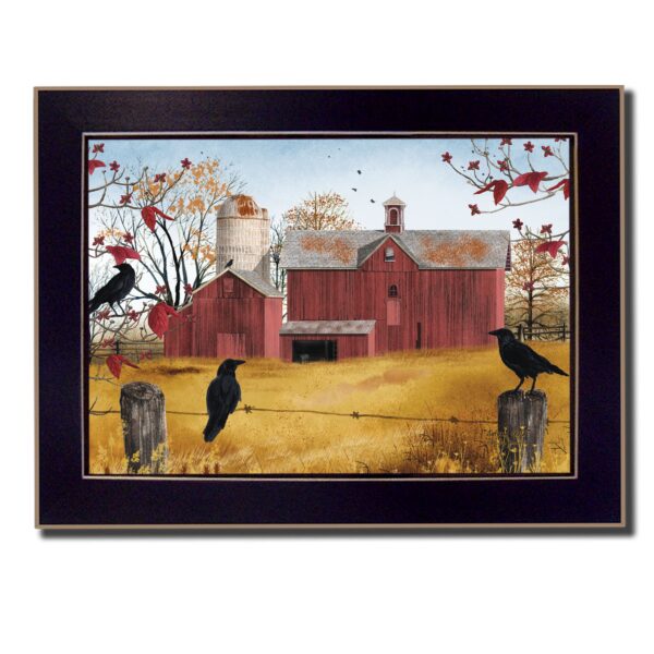 Autumn Gold 3 Black Framed Print Wall Art