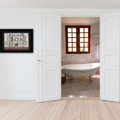 Hot Bath 14 Black Framed Print Wall Art