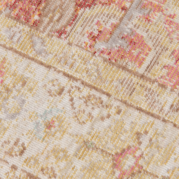 8' x 10' Salmon Floral Power Loom Area Rug
