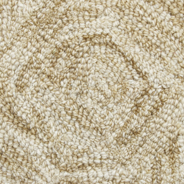 9' x 12' Beige Wool Geometric Hand Tufted Area Rug