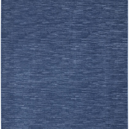 8' X 11' Navy Blue Indoor Outdoor Area Rug
